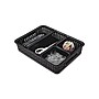 Advantus Plastic 5-Compartment Drawer Organizers, Black, 5/Pack (37530)~#|#~sp42717266_sc7