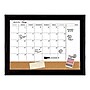 Quartet Magnetic Cork & Dry Erase Calendar Whiteboard, Espresso Frame, 2' x 1.5' (79275)~#|#~sp42717538_sc7