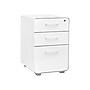 Poppin Stow 3-Drawer Vertical File Cabinet, Mobile/Pedestal, White, Letter/Legal, 20"D (100425)~#|#~sp42717548_sc7
