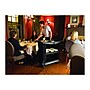 Rubbermaid 9T68 Executive 3-Shelf Polypropylene Mobile Serving Cart with Swivel Wheels, Black (FG9T6800BLA)~#|#~sp42718176_sc7