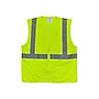 Protective Industrial Products High Visibility Sleeveless Safety Vest, ANSI Class R2, Lime Yellow, 3XL (302-MVGZ4PLY-3X)~#|#~sp42803582_sc7