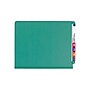 Smead End Tab Pressboard Classification Folders with SafeSHIELD Fasteners, Letter Size, Green, 10/Box (26785)~#|#~sp42803781_sc7