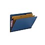 Smead End Tab Pressboard Classification Folders with SafeSHIELD Fasteners, Legal Size, Dark Blue, 10/Box (29784)~#|#~sp42803906_sc7