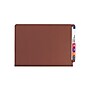 Smead 50% Recycled End Tab Pressboard Classification Folders, Legal Size, 2 Dividers, Red, 10/Box ~#|#~sp42804422_sc7