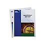 C-Line Slide Locking Report Covers, Letter, Clear with White Bar, 50/Box (32557)~#|#~sp42804468_sc7