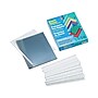 C-Line Slide Locking Report Covers, Letter, Clear with White Bar, 50/Box (32557)~#|#~sp42804470_sc7