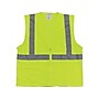 Protective Industrial Products High Visibility Zipper Safety Vest, ANSI Class R2, Lime Yellow, Large (302-0702Z-LY/L)~#|#~sp42829131_sc7