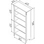 Bush Furniture Salinas 5 Shelf Bookcase, Cape Cod Gray (SAB132CG-03)~#|#~sp43117733_sc7