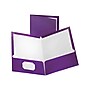 Oxford Twin Laminated Folders, Metallic Purple, 25/Box (OXF 5049526)~#|#~sp43801572_sc7