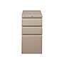 HON Flagship 3-Drawer Mobile Vertical File Cabinet, Letter Size, Lockable, 28"H x 15"W x 22.88"D, Putty (HON18723RL)~#|#~sp43802115_sc7