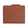 Smead Pressboard Classification Folders, 2" Expansion, Letter Size, 1 Divider, Red, 10/Box (13775)~#|#~sp43804301_sc7