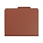 Smead SafeSHIELD 60% Recycled Heavy Duty Pressboard Classification Folder, 3-Dividers, 3" Expansion, Letter Size, Red, 10/Box~#|#~sp43804519_sc7
