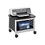 Safco Scoot Underdesk Metal Mobile Printer Stand with Lockable Wheels, Black/Silver (1855BL)~#|#~sp43805255_sc7