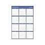 2020 AT-A-GLANCE 48" x 32" Vertical/Horizontal Reversible Erasable Yearly Wall Calendar Blue (A1152-20)~#|#~sp43805267_sc7