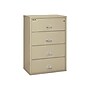 FireKing Classic 4-Drawer Lateral File Cabinet, Fire Resistant, Letter/Legal, Beige, 37.5"W  (4-3822-CPA)~#|#~sp43805816_sc7