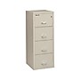 FireKing 2 Hour Rated 4-Drawer Vertical File Cabinet, Fire Resistant, Letter, Beige, 31.19"D  (4-1956-2PA)~#|#~sp43805842_sc7