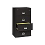 FireKing Classic 4-Drawer Lateral File Cabinet, Fire Resistant, Letter/Legal, Black, 31.19"W DOCK (4-3122-CBL)~#|#~sp43805855_sc7
