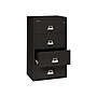 FireKing Classic 4-Drawer Lateral File Cabinet, Fire Resistant, Letter/Legal, Black, 31.19"W DOCK (4-3122-CBL)~#|#~sp43805857_sc7