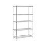 Honey-Can-Do 5-Shelf Metal Unit, 42"W, Chrome (SHF-01441)~#|#~sp43805938_sc7