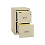 FireKing Dock to Dock 2-Drawer Mobile Vertical File Cabinet, Letter/Legal, Lockable, Fire Resistant, Parchment (2R1822-CPA)~#|#~sp43806218_sc7