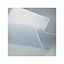 Deflect-O DuraMat Carpet Chair Mat with Lip, 45" x 53'', Low-Pile, Clear (DEFCM13233)~#|#~sp43806288_sc7