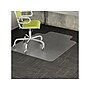 Deflect-O DuraMat Carpet Chair Mat with Lip, 45" x 53'', Low-Pile, Clear (DEFCM13233)~#|#~sp43806302_sc7