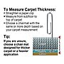Deflect-O DuraMat Carpet Chair Mat with Lip, 45" x 53'', Low-Pile, Clear (DEFCM13233)~#|#~sp43806403_sc7