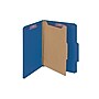 Smead Classification Folders with SafeSHIELD Fasteners, 2" Expansion, Letter Size, 1 Divider, Dark Blue, 10/Box (13732)~#|#~sp43812398_sc7