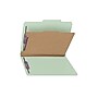 Smead Classification Folders with SafeSHIELD Fasteners, 2" Expansion, Letter Size, 1 Divider, Green/Gray, 10/Box (13776)~#|#~sp43812417_sc7
