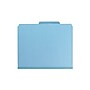 Smead Pressboard Classification Folders with SafeSHIELD Fasteners, 2" Expansion, Letter Size, 2 Dividers, Blue, 10/Box  (14030)~#|#~sp43812419_sc7