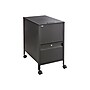 Safco Metal Mobile File Cart with Lockable Wheels, Black (5364BL)~#|#~sp43812610_sc7