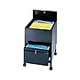Safco Metal Mobile File Cart with Lockable Wheels, Black (5364BL)~#|#~sp43812611_sc7