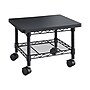 Safco Under-Desk Mixed Materials Mobile Printer Stand with Lockable Wheels, Black (5206BL)~#|#~sp43812617_sc7