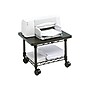 Safco Under-Desk Mixed Materials Mobile Printer Stand with Lockable Wheels, Black (5206BL)~#|#~sp43812618_sc7