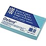 Oxford 3" x 5" Index Cards, Lined Blue, 100/Pack  (OXF 7321 BLU)~#|#~sp43812670_sc7