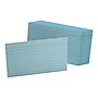 Oxford 3" x 5" Index Cards, Lined Blue, 100/Pack  (OXF 7321 BLU)~#|#~sp43812671_sc7
