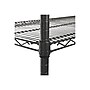 Alera 3-Shelf Wire Mobile Utility Cart with Lockable Wheels, Black (ALESW543018BA)~#|#~sp43813085_sc7