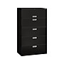 HON Brigade 600 Series 5-Drawer Lateral File Cabinet, Locking, Letter/Legal, Black, 42"W (HON695LP)~#|#~sp43813121_sc7