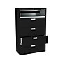 HON Brigade 600 Series 5-Drawer Lateral File Cabinet, Locking, Letter/Legal, Black, 42"W (HON695LP)~#|#~sp43813122_sc7