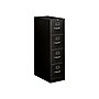 HON 310 Series 4-Drawer Vertical File Cabinet, Letter Size, Lockable, 52"H x 15"W x 26.5"D, Black  (HON314PP)~#|#~sp43813132_sc7