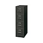 HON 310 Series 4-Drawer Vertical File Cabinet, Letter Size, Lockable, 52"H x 15"W x 26.5"D, Black  (HON314PP)~#|#~sp43813134_sc7