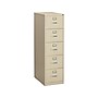 HON 310 Series 5-Drawer Vertical File Cabinet, Legal Size, Lockable, 60"H x 18.25"W x 26.5"D, Putty (HON315CPL)~#|#~sp43813161_sc7