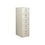 HON 310 Series 5-Drawer Vertical File Cabinet, Legal Size, Lockable, 60"H x 18.25"W x 26.5"D, Light Gray (H315CPQ)~#|#~sp43813164_sc7