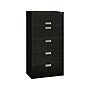 HON Brigade 600 Series 5-Drawer Lateral File Cabinet, Locking, Letter/Legal, Black, 36"W (H685.L.P)~#|#~sp43813200_sc7