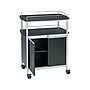 Safco 3-Shelf Metal Mobile Kitchen Cart with Lockable Wheels, Black (8964BL)~#|#~sp43813790_sc7