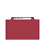 Smead Card Stock Classification Folders, 2" Expansion, Letter Size, 1 Divider, Red, 10/Box (13703)~#|#~sp43813919_sc7