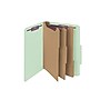 Smead Classification Folders with SafeSHIELD Fasteners, 3" Expansion, Letter Size, 3 Dividers, Gray/Green, 10/Box (14091)~#|#~sp43813961_sc7