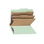 Smead Classification Folders with SafeSHIELD Fasteners, 3" Expansion, Letter Size, 3 Dividers, Gray/Green, 10/Box (14091)~#|#~sp43813962_sc7