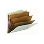 Smead Classification Folders with SafeSHIELD Fasteners, 3" Expansion, Letter Size, 3 Dividers, Gray/Green, 10/Box (14091)~#|#~sp43813963_sc7