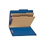 Smead Classification Folders with SafeSHIELD Fasteners, 2" Expansion, Letter Size, 2 Dividers, Dark Blue, 10/Box  (14032)~#|#~sp43815158_sc7